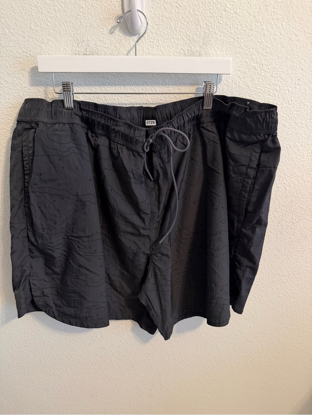 Athletic Works Black Men's Drawstring Hybrid Shorts